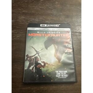 Monster Hunter 4K Ultra HD Blu-ray Milla Jovovich Tony Jaa Action Movie